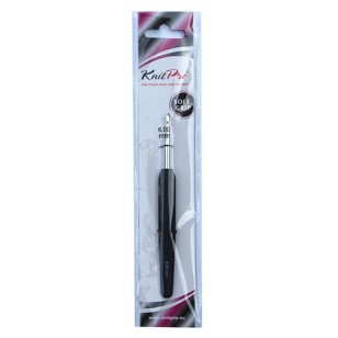 Softgrip silver Haaknaald